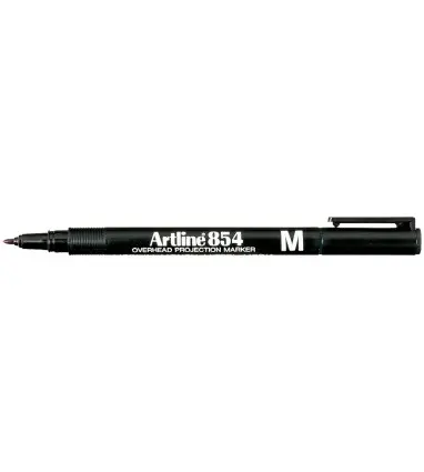 Rotulador artline retroproyeccion punta fibra permanente ek-854 negro -punta redonda 1 mm