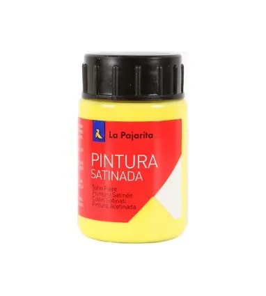 6 botes de Pintura latex la pajarita amarillo limon 35 ml