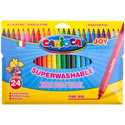 Rotulador carioca joy caja de 24 colores super lavables