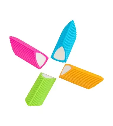 Goma de borrar liderpapel bicolor triangular colores surtidos