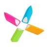 Goma de borrar liderpapel bicolor triangular colores surtidos