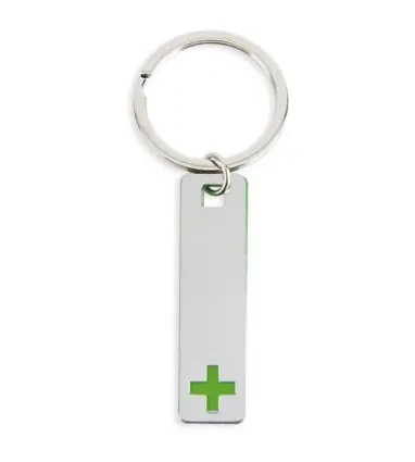Llavero Metalico Alargado Cruz