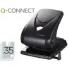 Taladrador q-connect kf01236 2 taladros -color negro -abertura 3,5 mm para 35 hojas