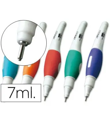 Corrector liderpapel lapiz roller -punta metalica de 1.6 mm capacidad 7 ml -en blister