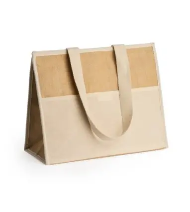 BOLSA TERMICA VENICE nevera de yute y algodon