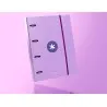 Carpeta con recambio y solapa liderpapel antartik a4 cuadro 5mm forrada 4 anillas redondas 40mm color lavanda