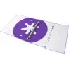 Carpeta con recambio y solapa liderpapel antartik a4 cuadro 5mm forrada 4 anillas redondas 40mm color lavanda