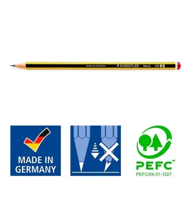 Pack de 12 Lapices de grafito staedtler noris n.2 hb unidad