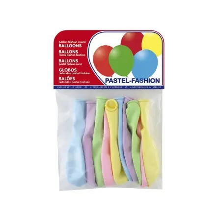 GLOBOS PASTEL CLARO BOLSA DE 10 UNIDADES