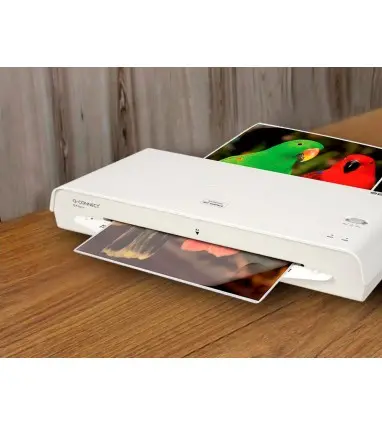 Bolsa de plastificar q-connect 303 x 216 mm 125 mc din a4 autoadhesivas caja de 25 unidades