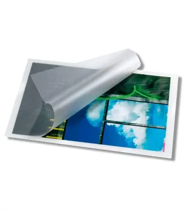 Bolsa de plastificar q-connect 303 x 216 mm 125 mc din a4 autoadhesivas caja de 25 unidades