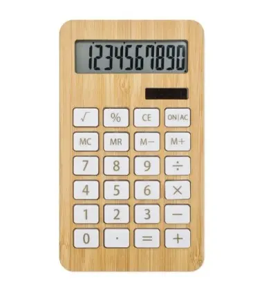 CALCULADORA BAMBÚ/FIBRA DE TRIGO "BIOMAT"