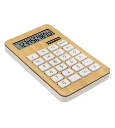 CALCULADORA BAMBÚ/FIBRA DE TRIGO "BIOMAT"