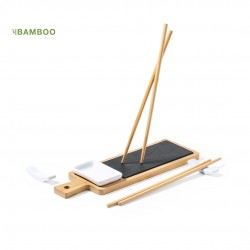 SET SUSHI GUNKAN de bambu y pizarra