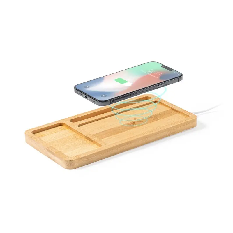 CARGADOR ORGANIZADOR GOLBAR de bambu