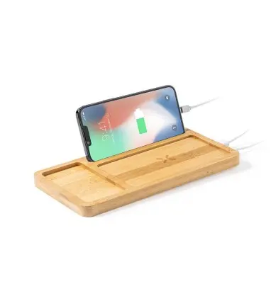 CARGADOR ORGANIZADOR GOLBAR de bambu