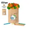 MACETA de Papel Reciclado coloreable con ceras HALORS con semillas