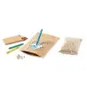 MACETA de Papel Reciclado coloreable con ceras HALORS con semillas