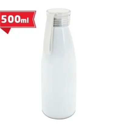 BIDON DE ALUMINIO Vuton CON TAPA SILICONA SUBLIMACION de 500ml