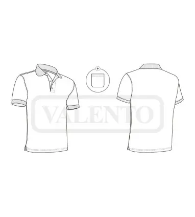 polo HAMBURGO de poliester y algodon