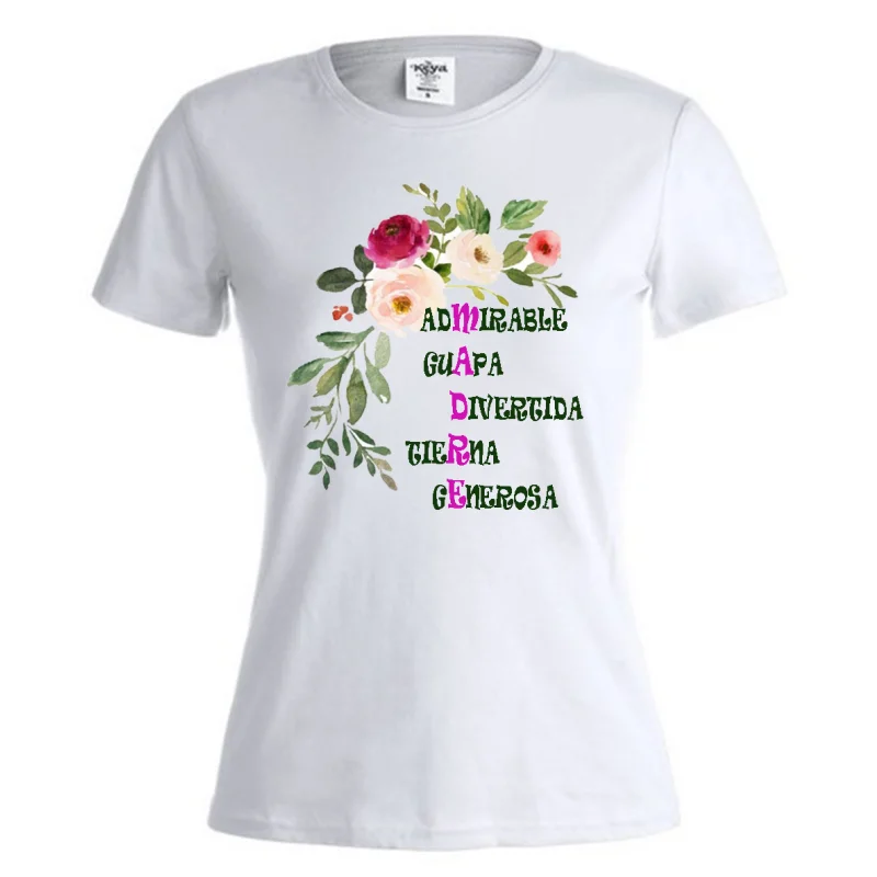 Camiseta unisex adulto y de niños del Dia de la Madre de Roly