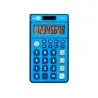 Calculadora liderpapel bolsillo xf09 8 digitos solar y pilas color azul 115x65x8 mm