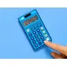 Calculadora liderpapel bolsillo xf09 8 digitos solar y pilas color azul 115x65x8 mm