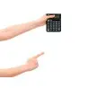 Calculadora liderpapel sobremesa xf20 10 digitos solar y pilas color negro 127x105x24 mm