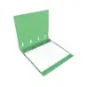 Carpeta con recambio liderpapel a4 cuadro 5mm 100 hojas 80g polipropileno 4 anillas 40mm verde manzana