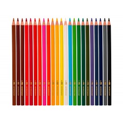 Lapices de colores acuarelables liderpapel caja de 24 colores surtidos