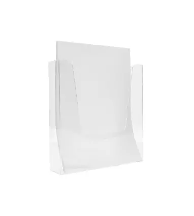 Expositor mural q-connect metacrilato un compartimento din a5 transparente 170x41x177 mm