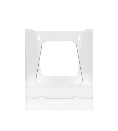 Expositor mural q-connect metacrilato un compartimento din a5 transparente 170x41x177 mm