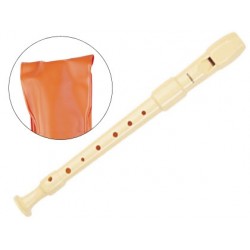 Flauta hohner plastico 9516 -desmotable -funda naranja