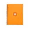 Cuaderno espiral liderpapel a4 micro antartik tapa forrada120h 100 gr cuadro 5mm 5 banda4 taladros color mostaza