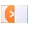 Cuaderno espiral liderpapel a4 micro antartik tapa forrada120h 100 gr cuadro 5mm 5 banda4 taladros color mostaza