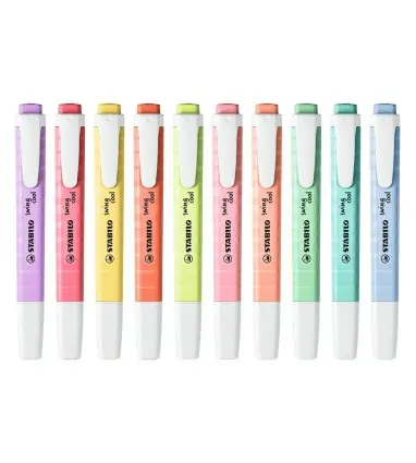 Rotulador stabilo fluorescente swing cool pastel deskset estuche de 18 unidades colores surtidos
