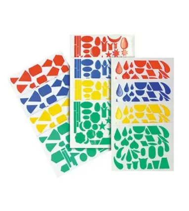 Gomets figuras surtidas 706 -bolsa de 20 hojas