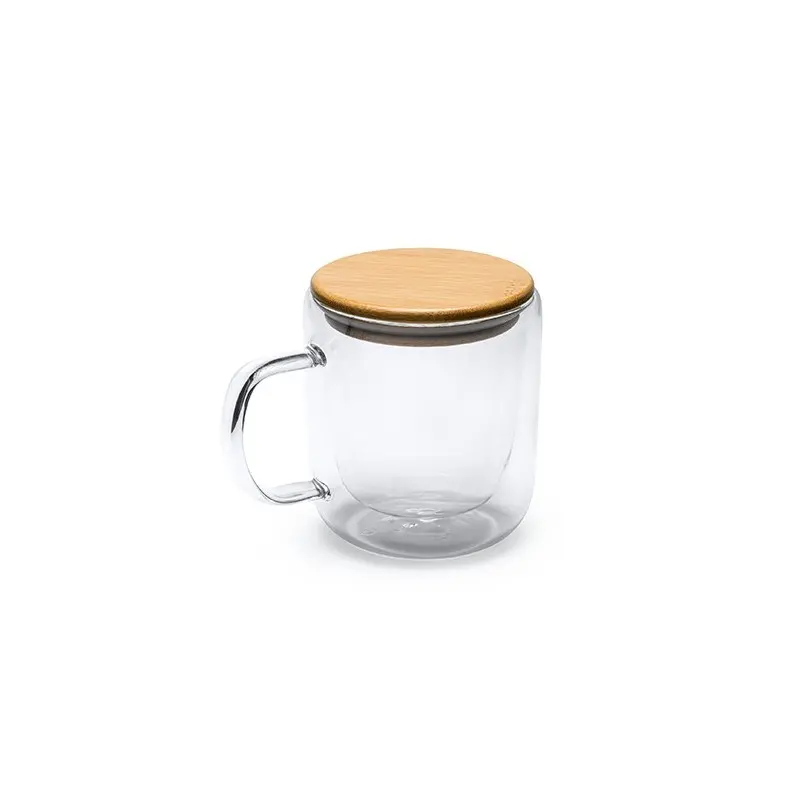 Vaso o Taza de doble pared realizada en cristal Indal de 280ml