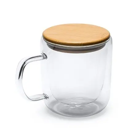 Vaso o Taza de doble pared realizada en cristal Indal de 280ml