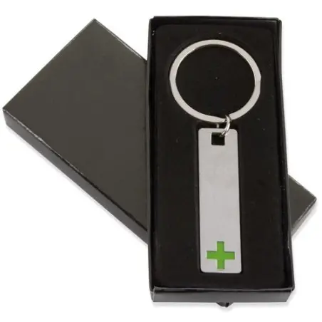 Llavero Metalico Alargado Cruz