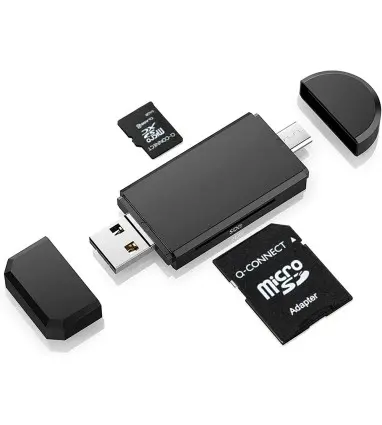 Memoria sd micro q-connect flash 64 gb clase 10 con adaptador