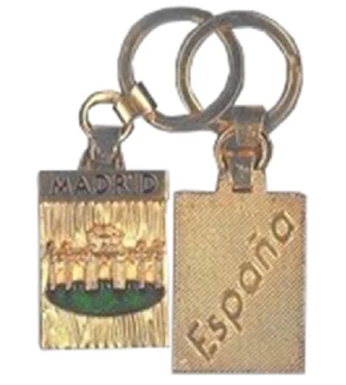 Llavero Dorado Madrid Puerta de Alcala