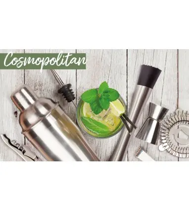 SET DE COCTELERIA PROFESIONAL "COSMOPOLITAN"