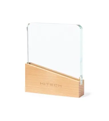 Trofeo, Metopa o PLACA VERTU de madera y cristal