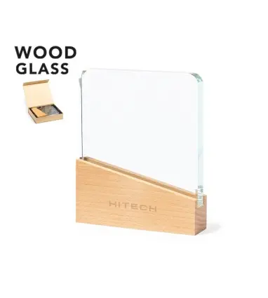 Trofeo, Metopa o PLACA VERTU de madera y cristal