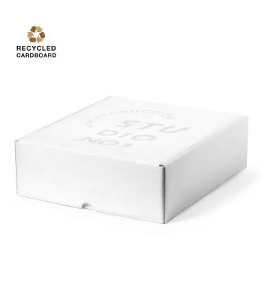 50 CAJAS DE PRESENTACIÓN MAGDUS de cartón reciclado blanco