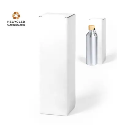 CAJA PRESENTACIÓN KUOLUX de cartón reciclado blanco ideal para bidones