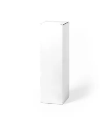 CAJA PRESENTACIÓN KUOLUX de cartón reciclado blanco ideal para bidones