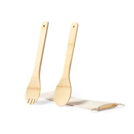 SET ENSALADA BERTER cuchara y tenedor de bambu