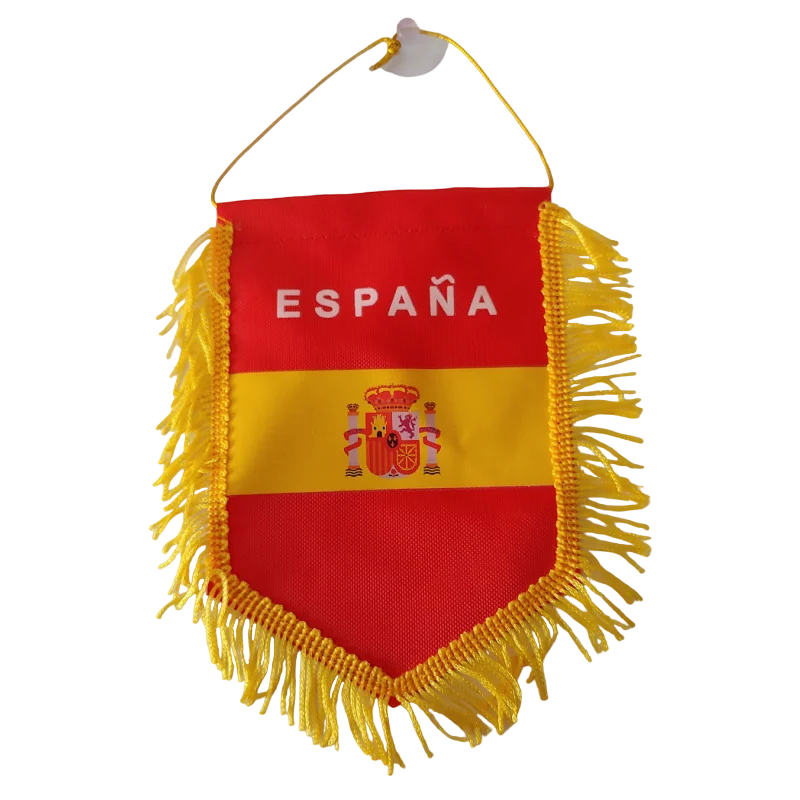 Banderin España con flecos